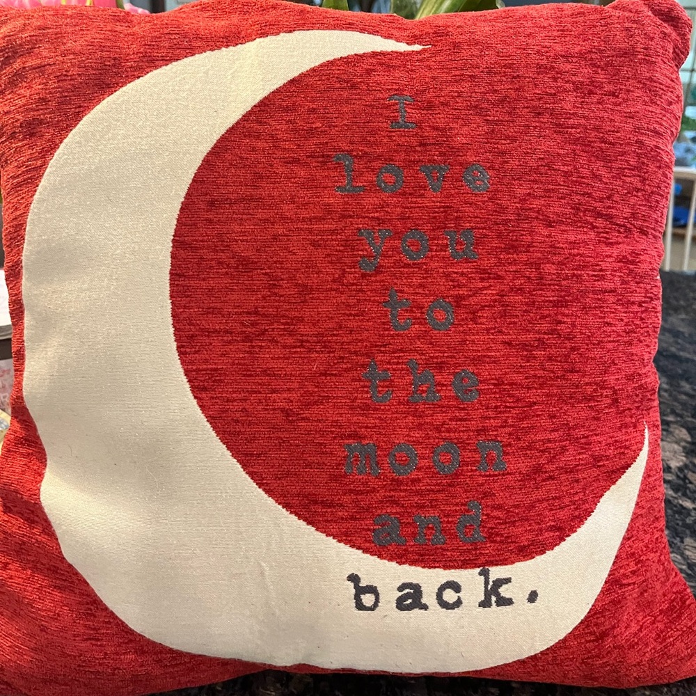 I Love You To The Moon And Back Pillow